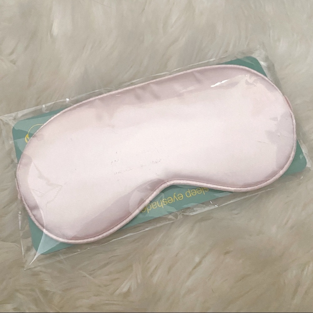 Pink Satin Eye Mask